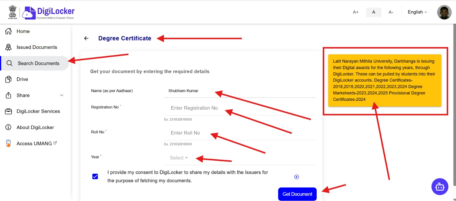 LNMU Degree Certificate Online PDF Download Kaise Kare — ललित नारायण मिथिला यूनिवर्सिटी ग्रेजुएशन डिग्री सर्टिफिकेट घर बैठे मोबाइल से डाउनलोड करें 5 Degree Certificate Online PDF Download
